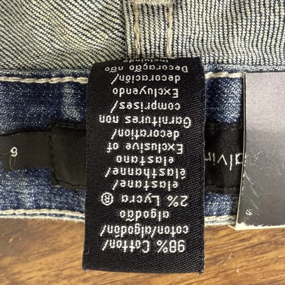 Calvin Klein Lean Bootcut Denim Jeans NWT Medium Wash 6 X 32 Class Straight Leg - Picture 8 of 8